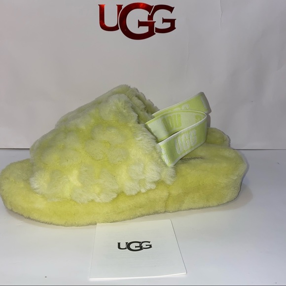 UGG Slippers Fluff Yeah Slide Poppy New size 10 - Picture 4 of 7